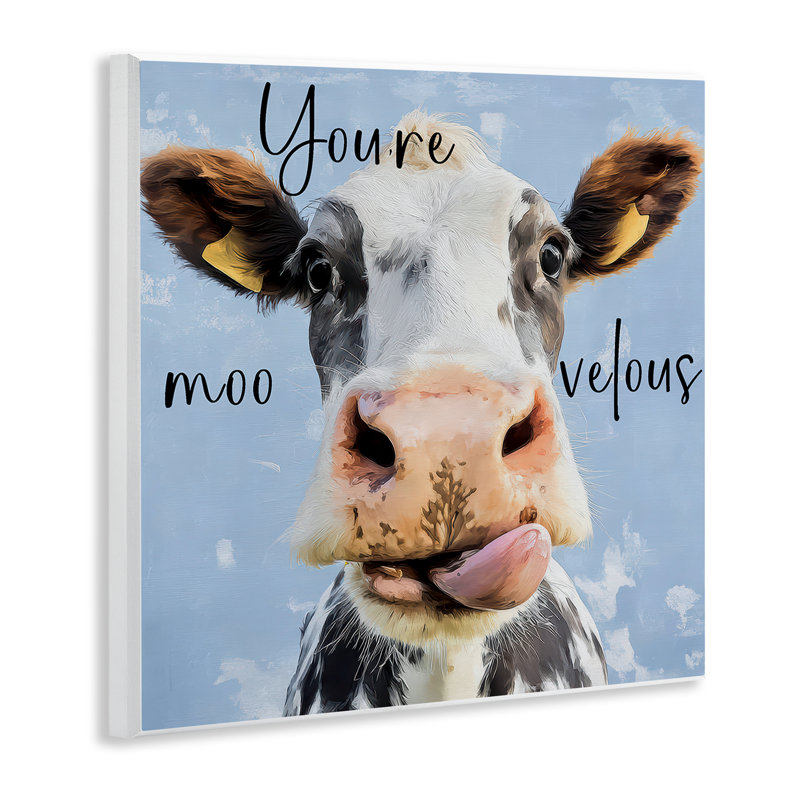 Plaque murale «It's You Moo-velous», design par Kim Curationa