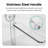 Semi- Shower Door,  Materials Double Sliding 1/4" Thick Glass, Exceptional Durability-124961304