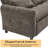 82" Modern 3 -Seater Reversible Recliner Sofa,Convertible Full Sleeper Sofa Bed-962501751