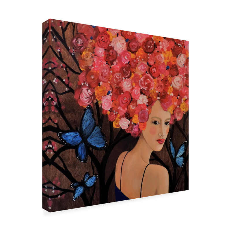 Art sur toile "Alma" par Sylvie Demers, H 14 po x l 14 po x P 2 po