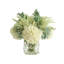 Mixed Arranged in Glass Vase with Rope Accent