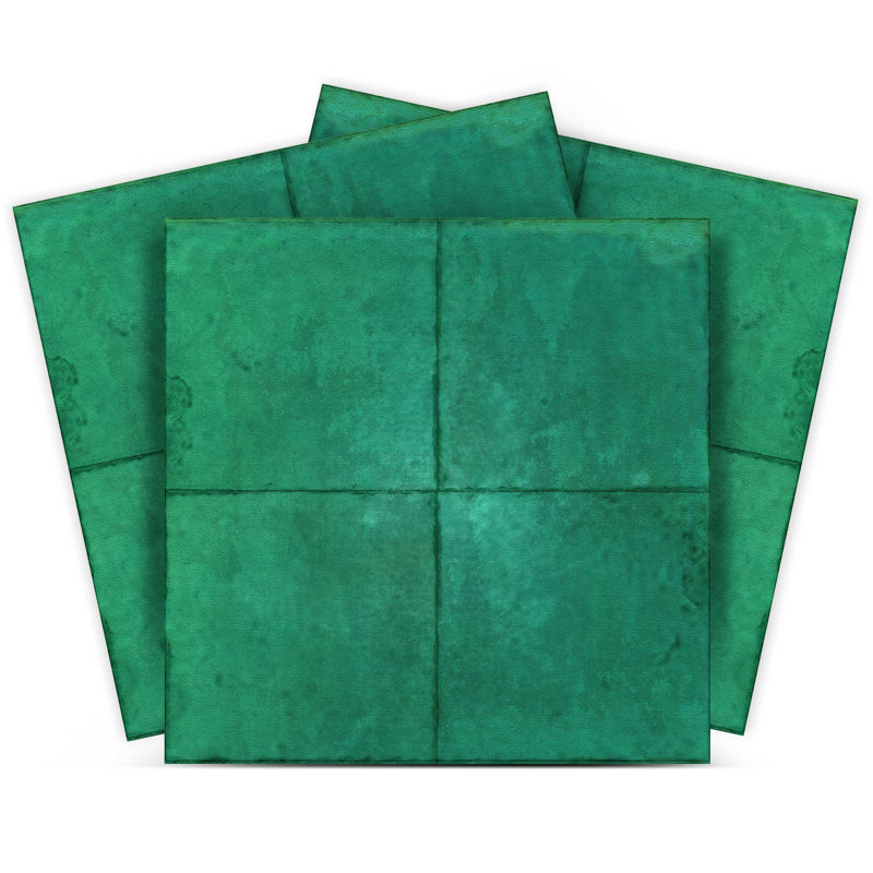 Carreau de mosaïque en vinyle auto-adhésif, Vert