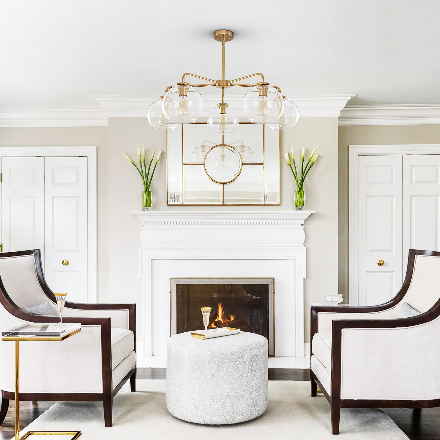 Royelle 5-Light Chandelier, Gold