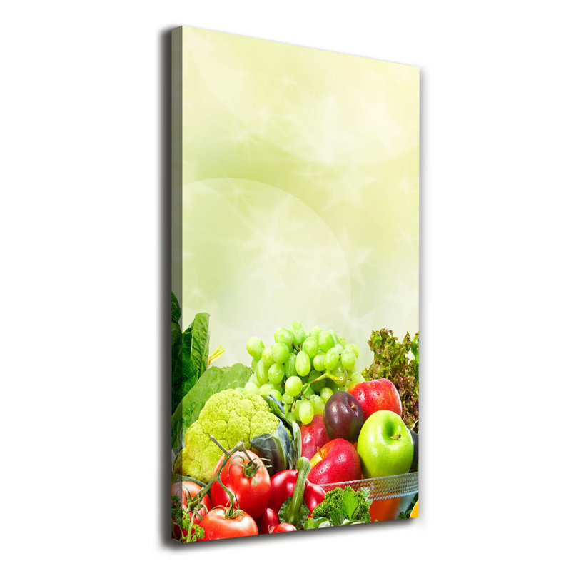 Vegetables And Fruits - Wrapped Canvas Print