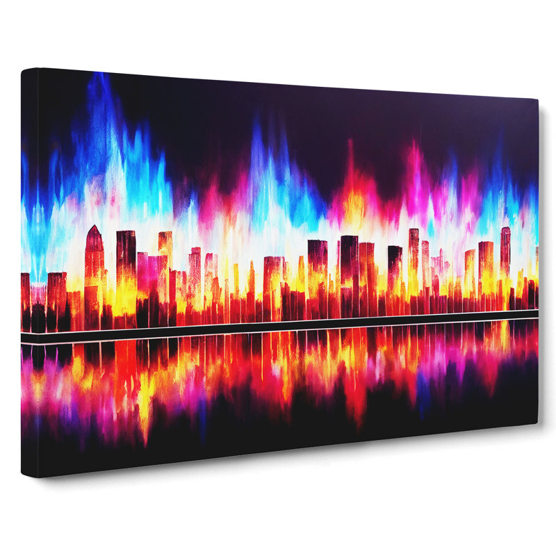 Refined City Skyline Architecture Abstract - Wrapped Canvas, 50cm H x 76cm W x 3cm D