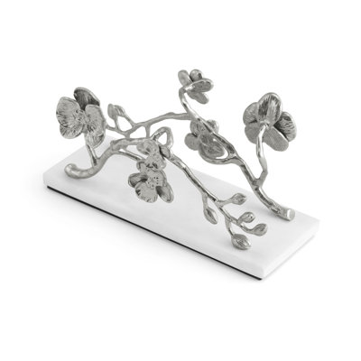 White Orchid Vertical Napkin Holder