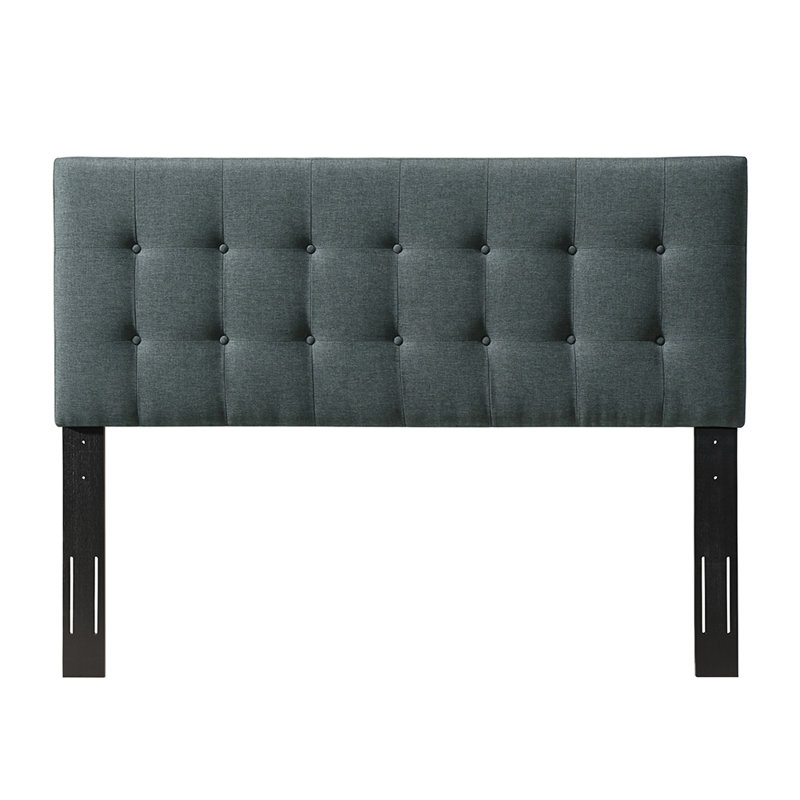 Upholstered Headboard, Gray, Queen