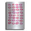 «Kiss Me Quick Pink» par Mercedes Lopez, art mural en métal Charro