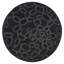 Tapis en laine, coton et viscose noir à motif géométrique touffeté à la main Candelo-31778698