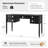 Hoai 55''W Transitional Fluted Simple Assembly Desk with Charging Station and Cable Management-1138859367