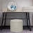 Round Tuffed Upholstered Storage Ottoman-1105199558