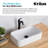 Kraus Elavo Ceramic Rectangular Vessel Bathroom Sink