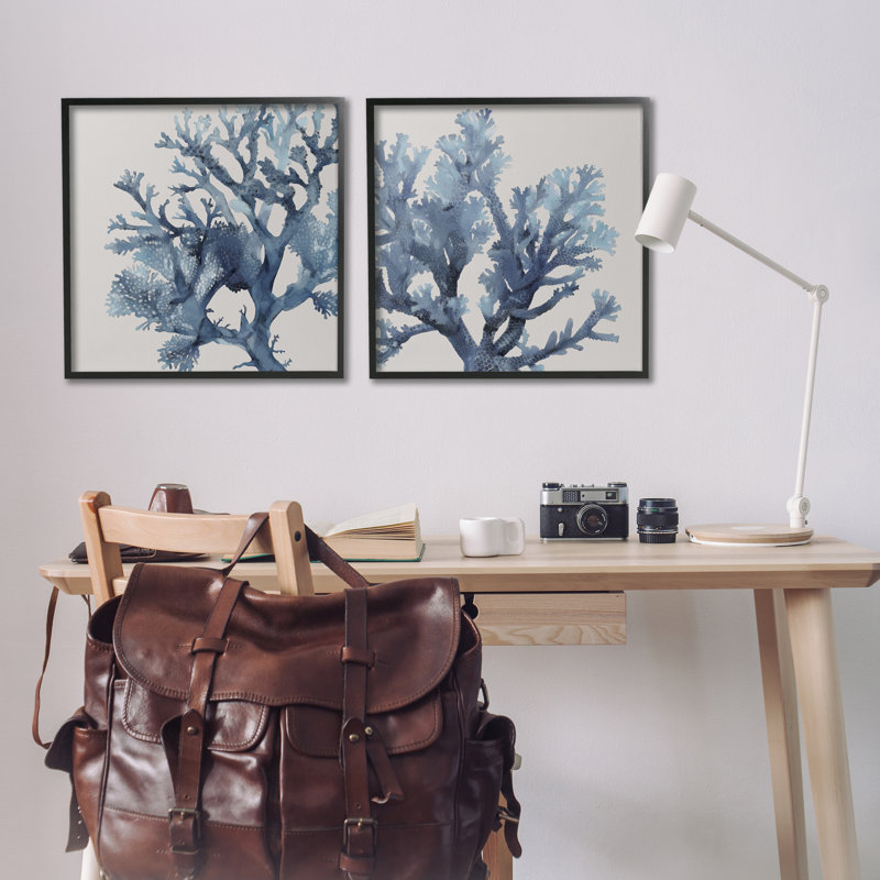 Ensemble de 2 giclées d'art encadrées, par Karen Smith, Giclée encadrée noir minuit, H 24 po x l 48 po