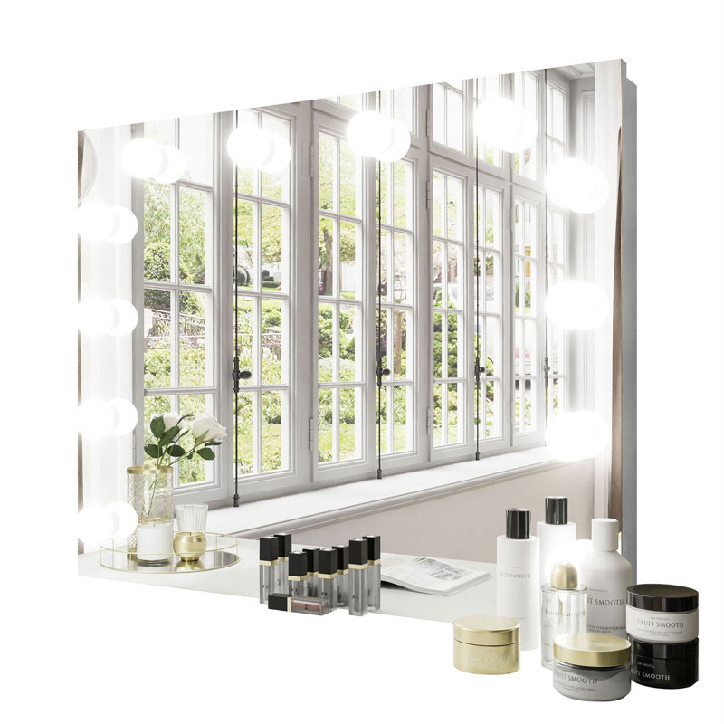 Mirror With Lighting Escado Elite Led, 65cm H x 80cm W x 12cm D