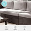 Canapé modulaire d'extérieur en rotin Martha Stewart Bedford-109713907-109713906