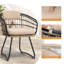Chaise de salle à manger d'extérieur avec coussin (ensemble de 4)-1603799827-1604000674