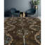 Himalayan Abstract Area Rug in Brown