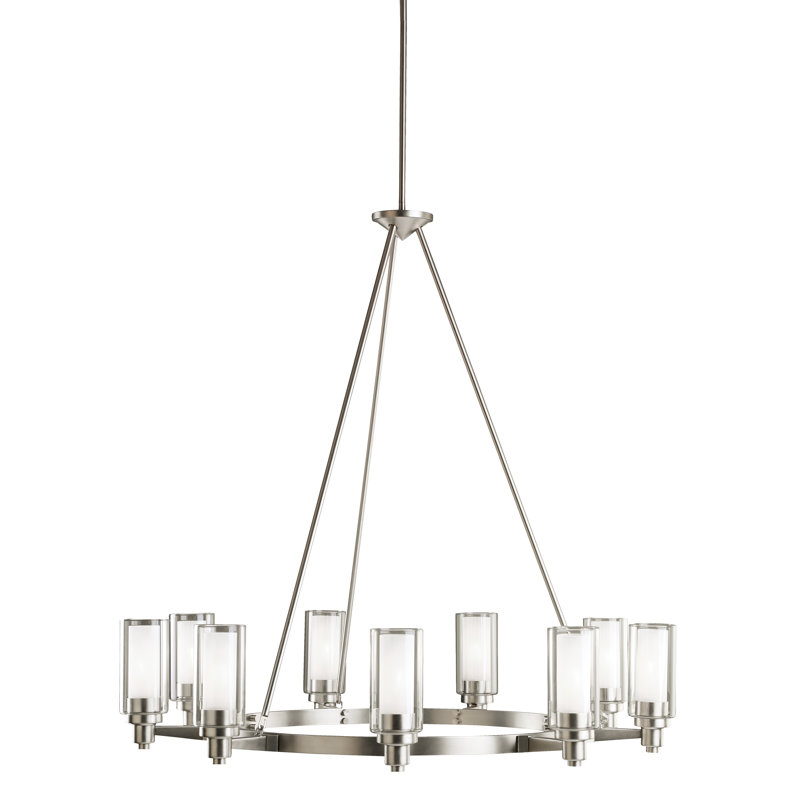Circolo 9 - Light Dimmable Wagon Wheel Chandelier