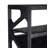 Metivier Solid Mango Wood Bookcase, Black