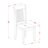 5 Piece Dining Room Table Set Includes an Oval Kitchen Table with Butterfly Leaf and 4 Dining Chairs, 42x60 Inch, Saddle Brown-124281013-124281012-124281010