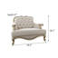 Fauteuil européen en bois massif luxueux de 39,3 po de largeur
