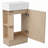 18.6" Bathroom Vanity with Sink-1329720091