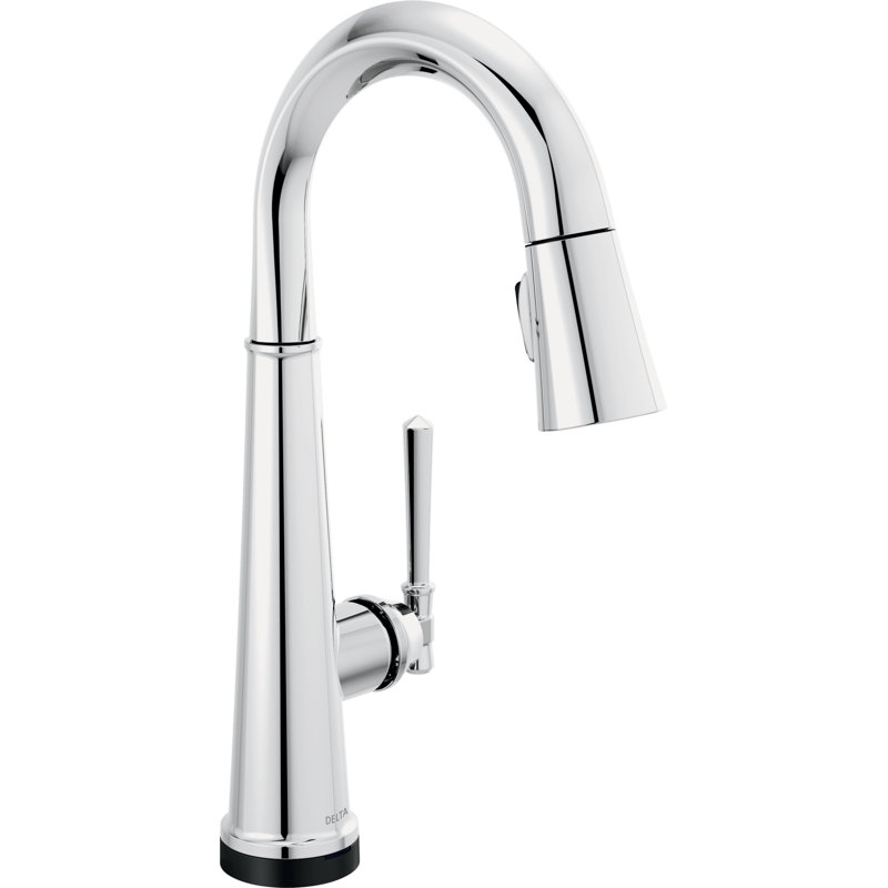 Emmeline Pull Down Touch Single Handle Kitchen Faucet With Accessories, Lumicoat Chrome