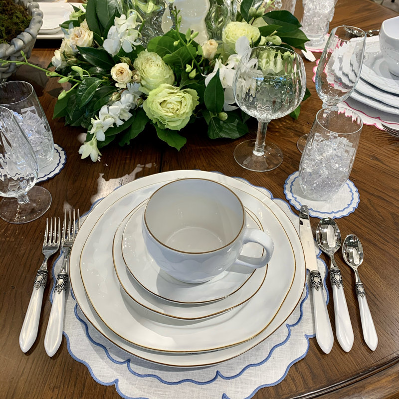 Oxford 5 - Piece Stainless Steel Flatware Set - Service for 1, Tortoise Shell 