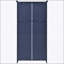 Armoire de cuisine autoportante avec 4 portes, 8 plateaux coulissants et une tablette réglable pour un rangement spacieux et de l'organisation-827269094-827269095
