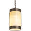 Luminaire suspendu cylindrique unique à 1 lumière