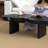 Wabi-sabi solid wood custom-shaped coffee table