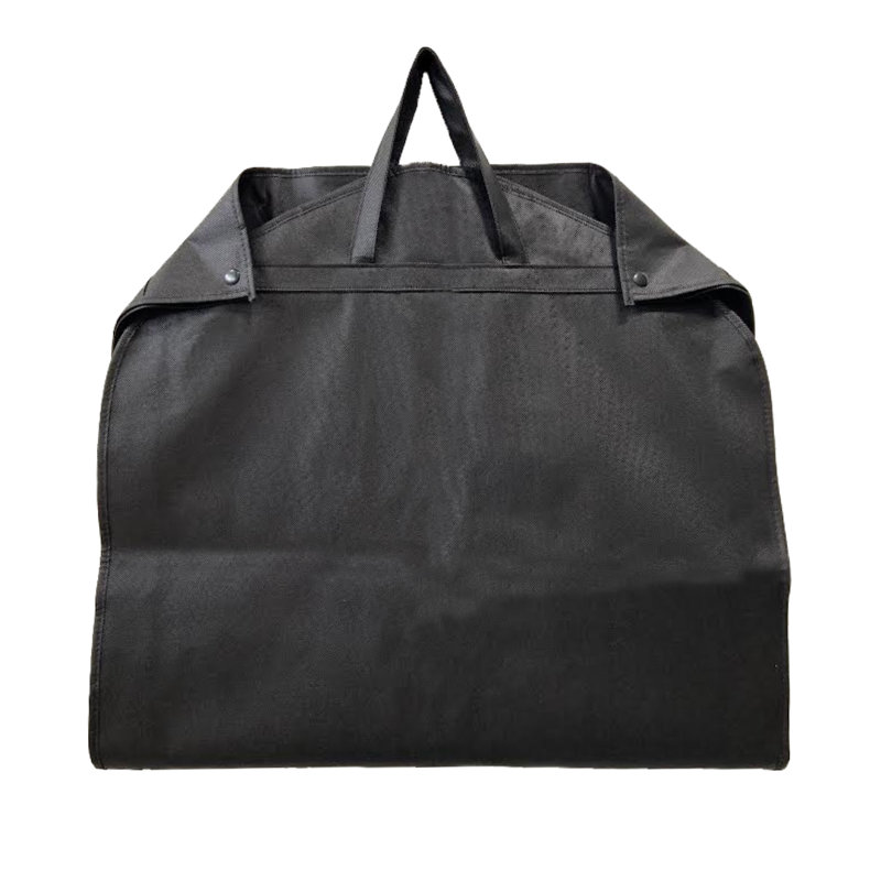 Sac à vêtements en PP respirant noir (gousseté), Noir