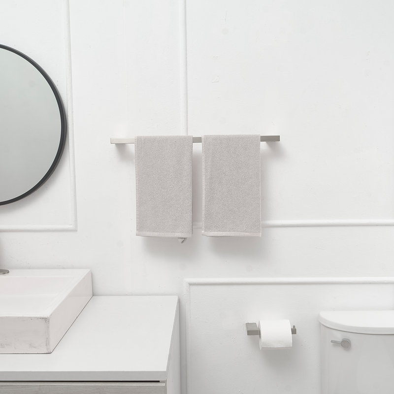 1 Ensemble de quincaillerie de salle de bain 5 pièces, Nickel brossé