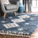 Hassan Geometric Blue Area Rug