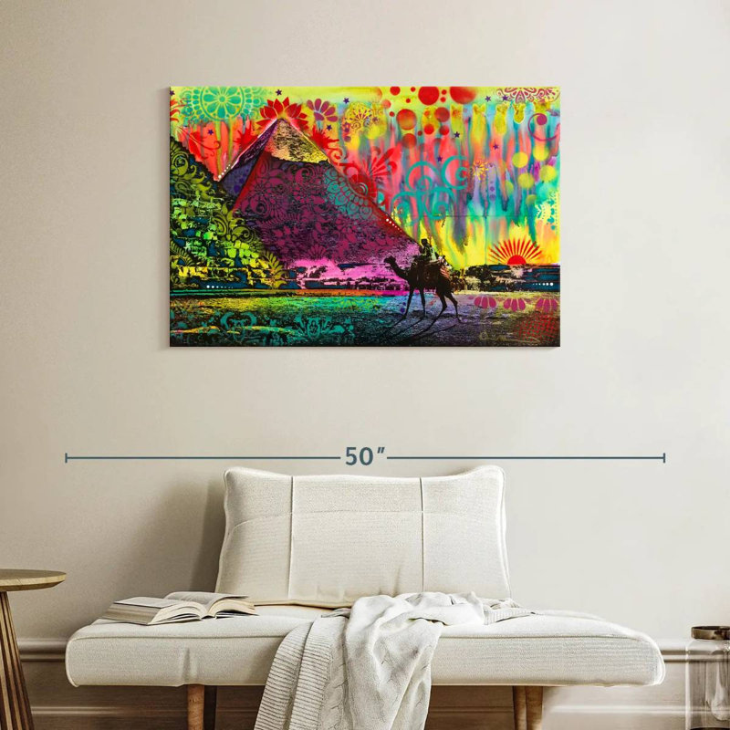 Adella Sunset At Cheops, 26" H x 39" W