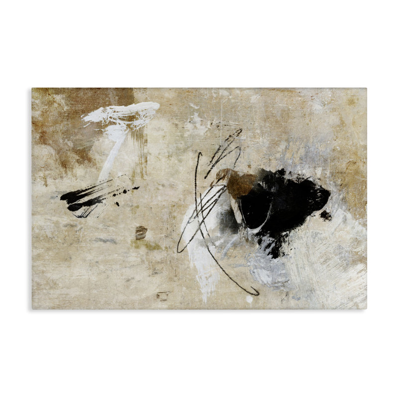 Rustic Scribble Abstraction  Canvas by Suzanne Nicoll, 24" H x 36" W x 1.5" D