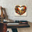  «Fall In Love 5» par Rey Klimt, art mural en verre acrylique, 12 po x 12 po