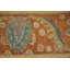 Tapis vert médaillon en laine vert 10 x 12