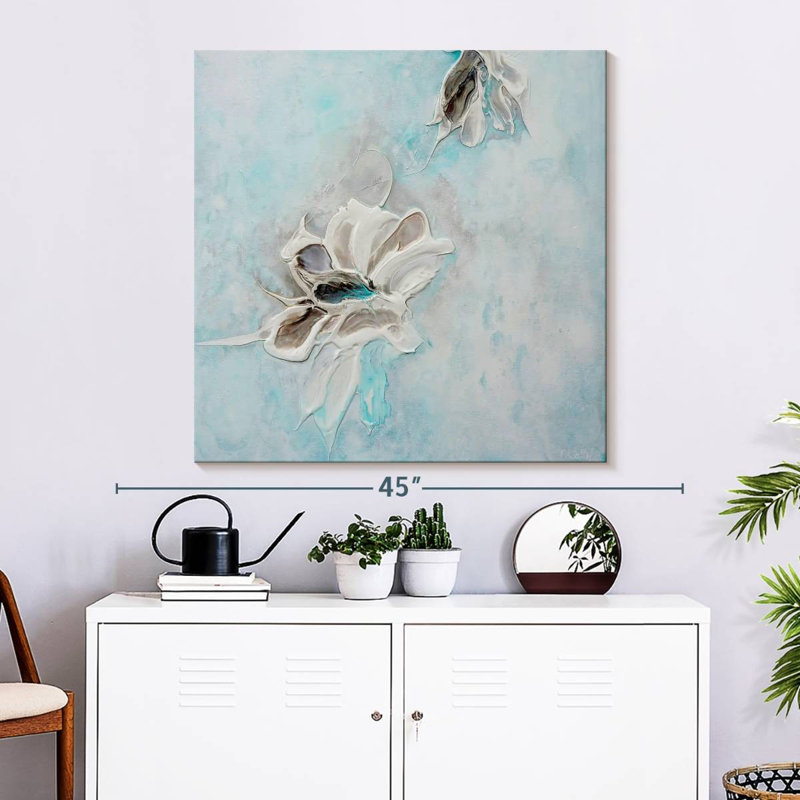 Dans la mer turquoise II, H 33 po x l 33 po