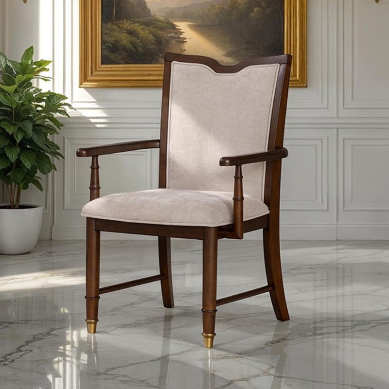 Chaise avec accoudoirs Hashim (ensemble de 2)