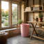 Pink 12L Plastic Waste Bin for Kids Room, Office, Kitchen