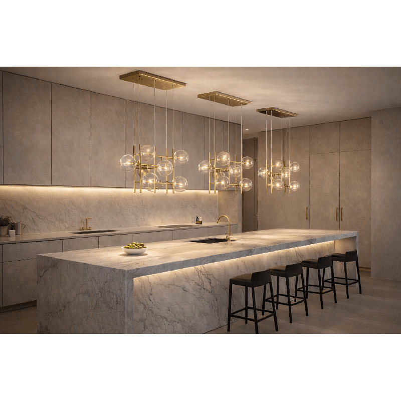 Lucent 58 Inch 18-Globe Sputnik Chandelier