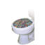 Abstrait abstrait pour siège de toilette à vagues rétro - couvercles de toilette en vinyle pour enfants-4321036
