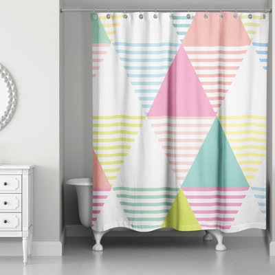 Jocelynn Geometric Shower Curtain