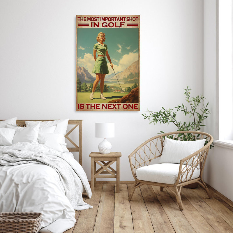 «Kinnidy The Most Import Shot In Golf 1», impression sur toile, H 14 po x l 11 po x P 1,25 po