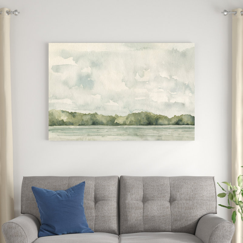 " Riverside Views II " by Emma Caroline, 32" H x 48" W x 1.25" D
