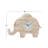 Analog Metal Mechanical Tabletop Clock in White