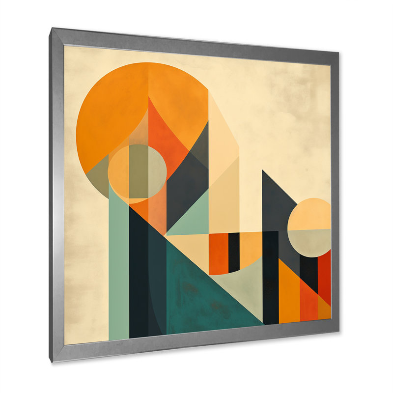 Full Moon Symphony Midcentury Abstract - Art mural moderne sur toile Midcentury, H 30 po x l 30 po x P 1 po