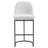 Penlope Upholstered Counter Stool with Metal Frame-314875372