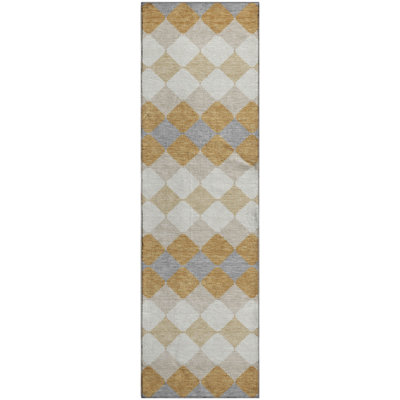 Premium Machine Washable Bunderberg AMF1007 Geometric Rug